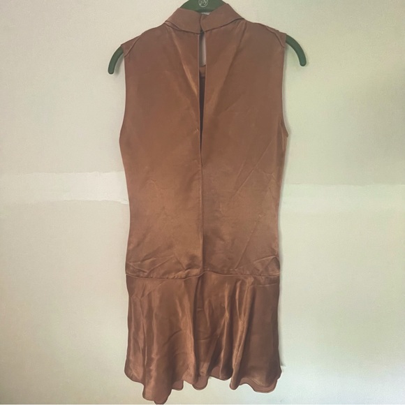 RAG AND BONE - Copper Mock Neck Dress - Picture 4 of 4